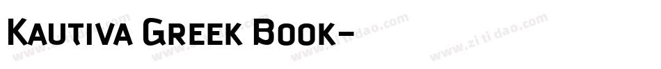 Kautiva Greek Book字体转换